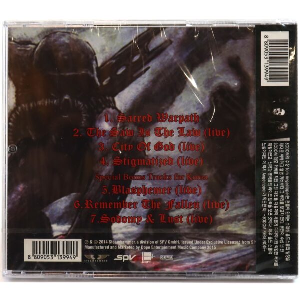 Sodom - Sacred Warpath Korean Album CD Sealed Korea OBI