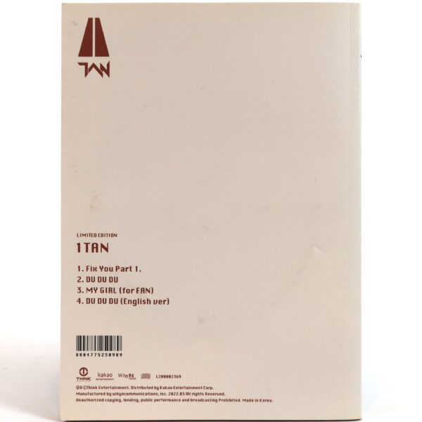 Tan - 1Tan Limited Edition Signed Autographed CD Album K-Pop 2022 2