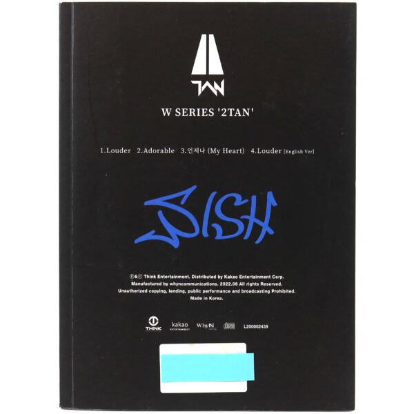 Tan - W Series '2Tan' Signed Autographed Album CD Promo 2022 K-Pop