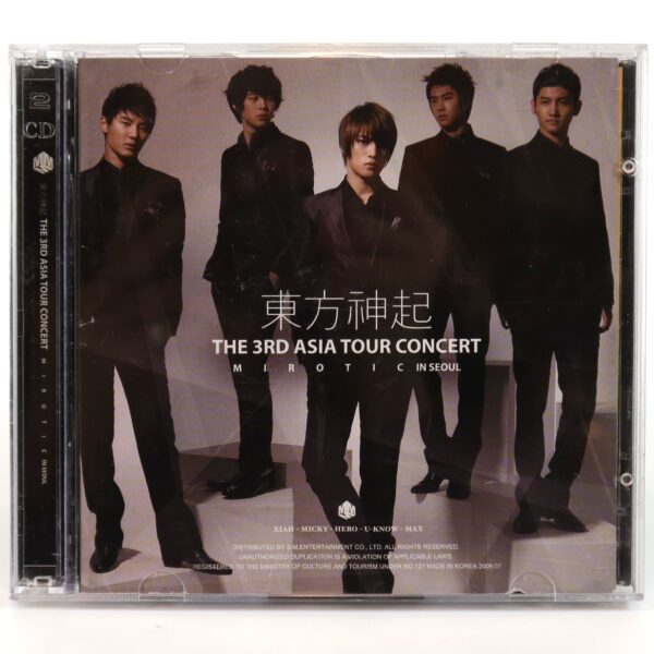 TVXQ - The 3rd Asia Tour Concert Mirotic in Seoul CD Album Tohoshinki DBSK