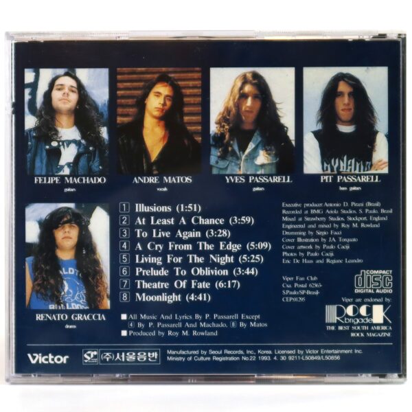 Viper – Theatre Of Fate Korean Album CD Korea
