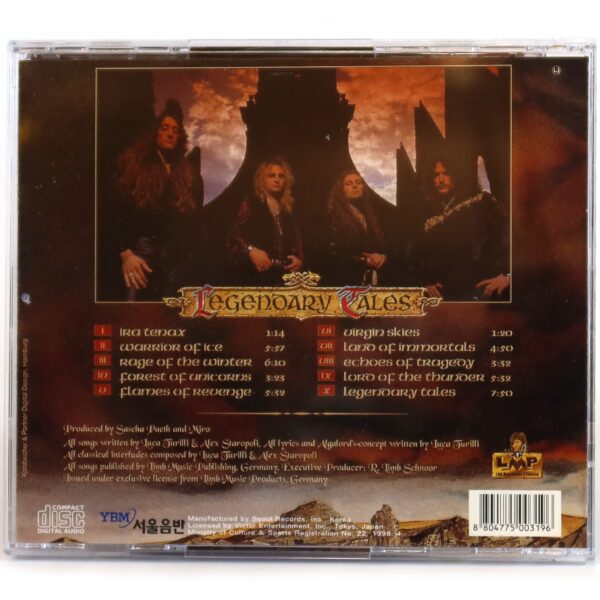 Rhapsody - Legendary Tales Korean Album CD Korea