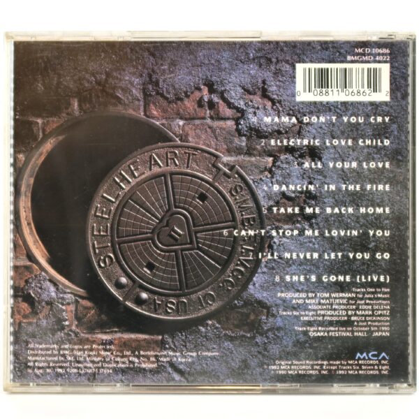 Steelheart ‎– Tangled In Reins Korean Album CD Korea