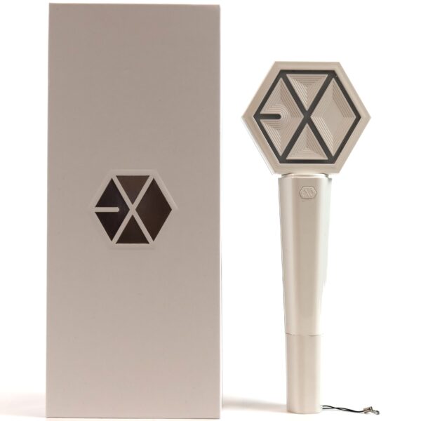 Exo Official Light Stick Ver. 2 + Sehun Strap White Lightstick