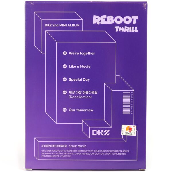 DKZ - Reboot [Thrill Ver.] 2nd Mini Album Signed CD Promo 2024 Dongkiz