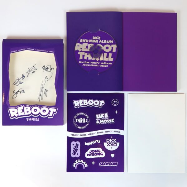 DKZ - Reboot [Thrill Ver.] 2nd Mini Album Signed CD Promo 2024 Dongkiz