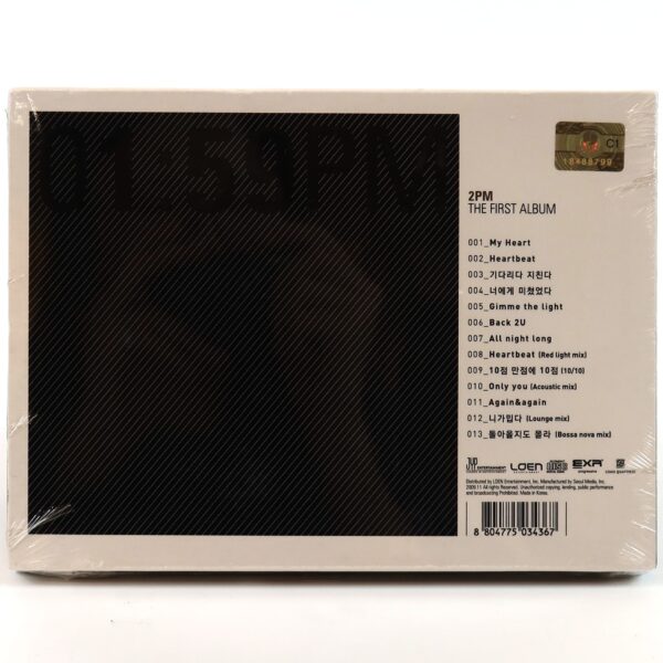 2PM - 01:59 PM The First Album CD Sealed K-Pop 2009