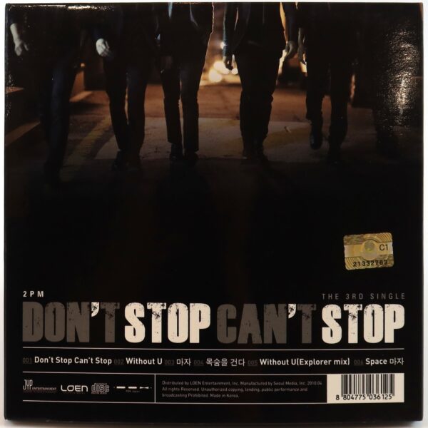 2PM - Don't Stop Can't Stop 3rd Single Album CD K-Pop 2010 [read]