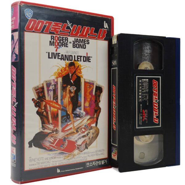 Live and Let Die (1972) James Bond 007 Korean VHS Rental [NTSC] Korea