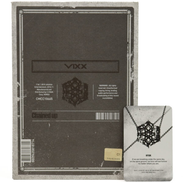 Vixx - Chained Up [Freedom Ver.] Album CD Hyuk Photocard + Hyuk Instructions