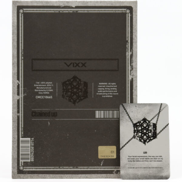 Vixx - Chained Up [Freedom Ver.] Album CD Leo Photocard + Ken Instructions