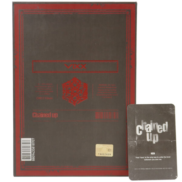 Vixx - Chained Up [Control Ver.] Album CD Ken Photocard + Hongbin Contract 2015