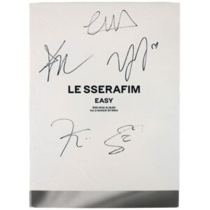 Le Sserafim - Easy 3rd Mini Album Signed Autographed CD Album Promo 2024