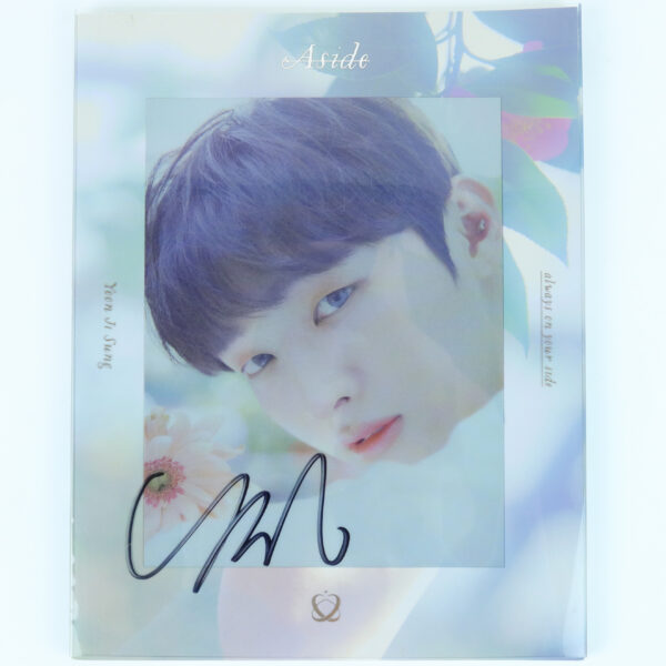 Yoon Ji Sung - Aside [White Ver.] 1st Mini Album Signed Promo CD 2019 Wanna One