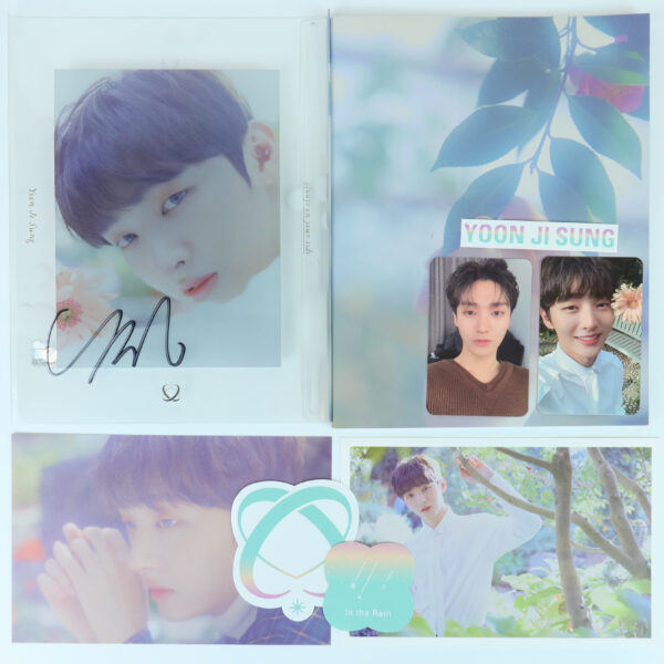 Yoon Ji Sung - Aside [White Ver.] 1st Mini Album Signed Promo CD 2019 Wanna One