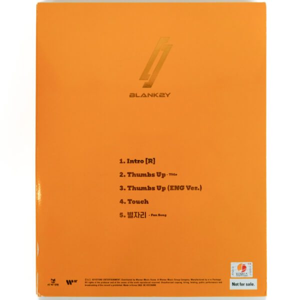 BLANK2Y - K2Y I : Confidence [Thumbs Up] Signed Album CD Promo 2022 Blankey 2