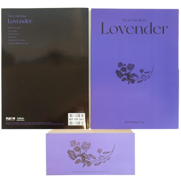 Han Seung Yun - Lovender 1st Mini Album Signed Promo CD Lunafly D82