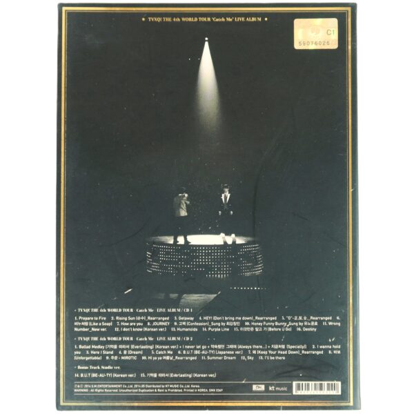 TVXQ - Live World Tour: Catch Me In Seoul Album CD DBSK Tohoshinki 2014