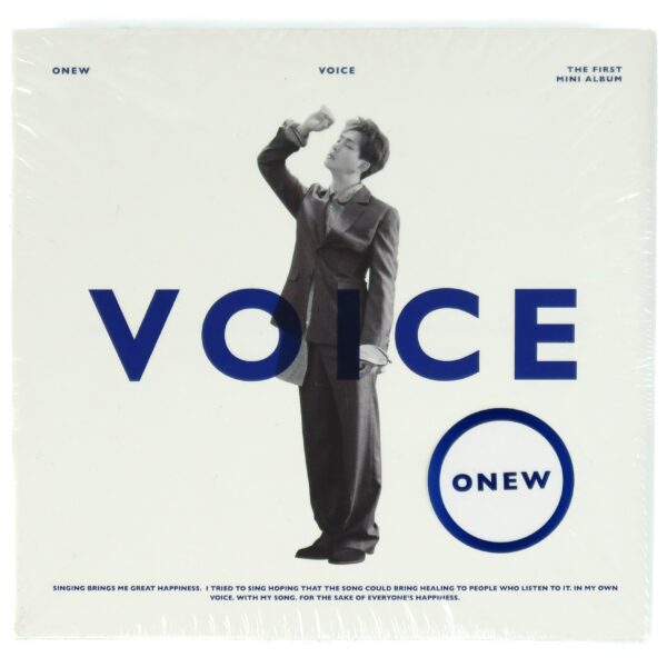 Onew - Voice [White Ver.] 1st Mini Album CD Sealed 2018 Shinee