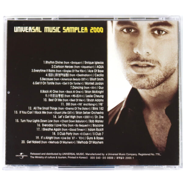 Universal Music Sampler 2000 CD Korea Aqua Enrique Inglesias Dr. Dre