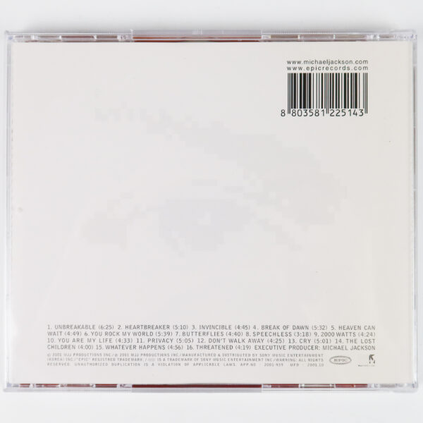 Michael Jackson - Invincible [Red Ver.] Korean Album CD Korea