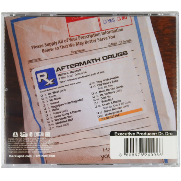 Eminem - Relapse Korean CD Album Korea
