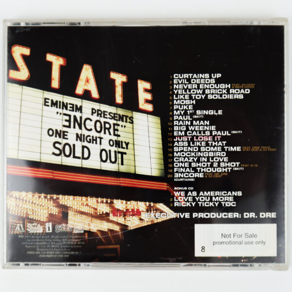 IMG_6697 Eminem - Encore Korean Deluxe Version Promo Album CD Korea