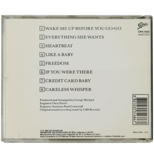 Wham! - Make It Big Korean CD Album Korea George Michael CBS [read]