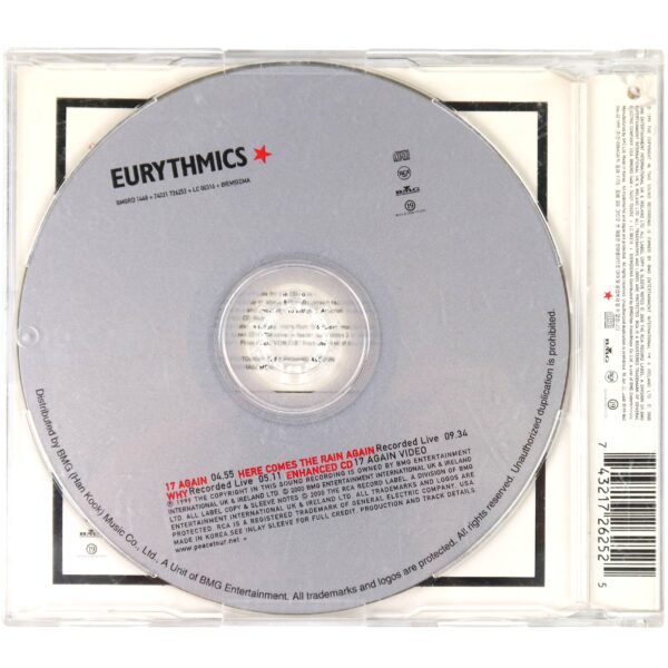 IMG_6790 Eurythmics – 17 Again Single Album Korean CD Korea