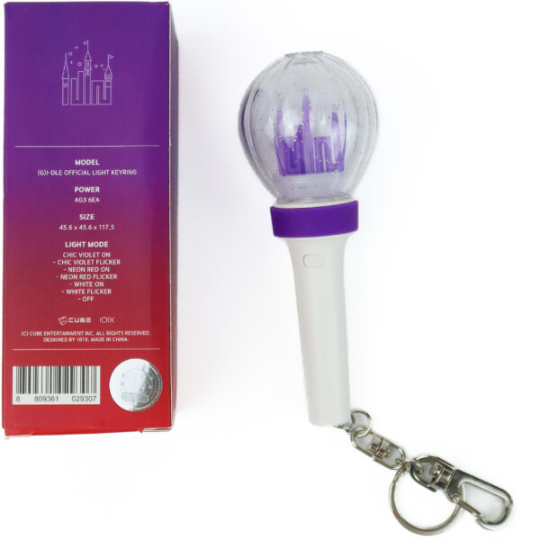 (G)I-DLE Official Light Keyring Gidle K-Pop Mini Lightstick