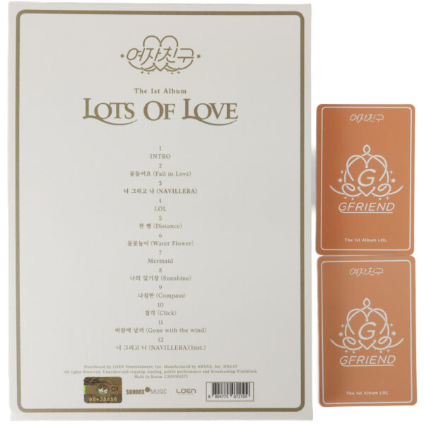 GFriend - LOL [Lots Of Love Ver.] 1st Album CD Unit + Group Photocard 2016
