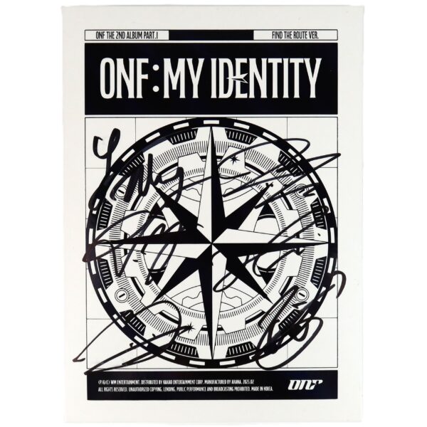 ONF - My Identity [Find The Route Ver.] 2nd Album Signed CD Promo 2025