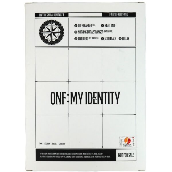 ONF - My Identity [Find The Route Ver.] 2nd Album Signed CD Promo 2025