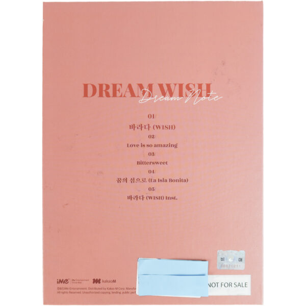 IMG_7997 DreamNote - Dream Wish 3rd Single Album Signed Promo CD 2020