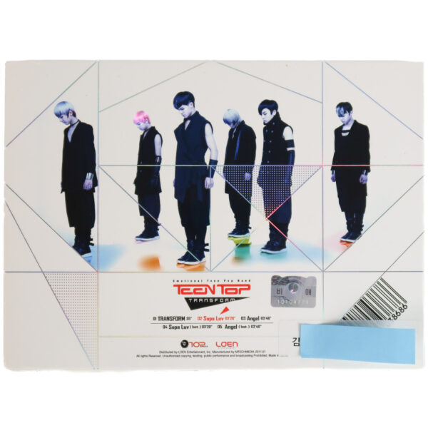 Teen Top - Transform 2nd Single Album Promo CD 2011 Teentop