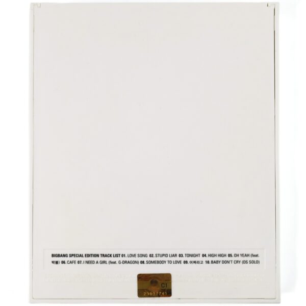 Bigbang - Special Edition Tonight Repackage Album 2011