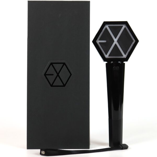 IMG_0026 Exo Official Light Stick Ver. 1 Complete Set Black Lightstick
