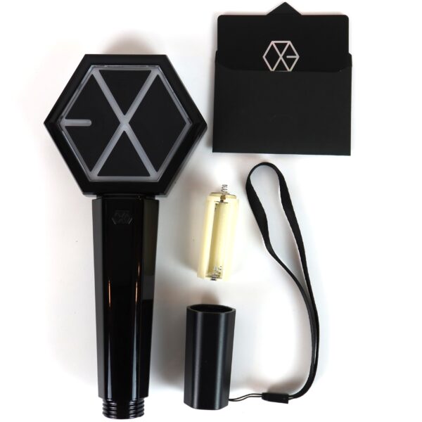 IMG_0030 Exo Official Light Stick Ver. 1 Complete Set Black Lightstick