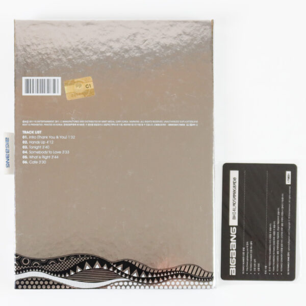 Bigbang - Tonight 4th Mini Album CD + G-Dragon Card 2011