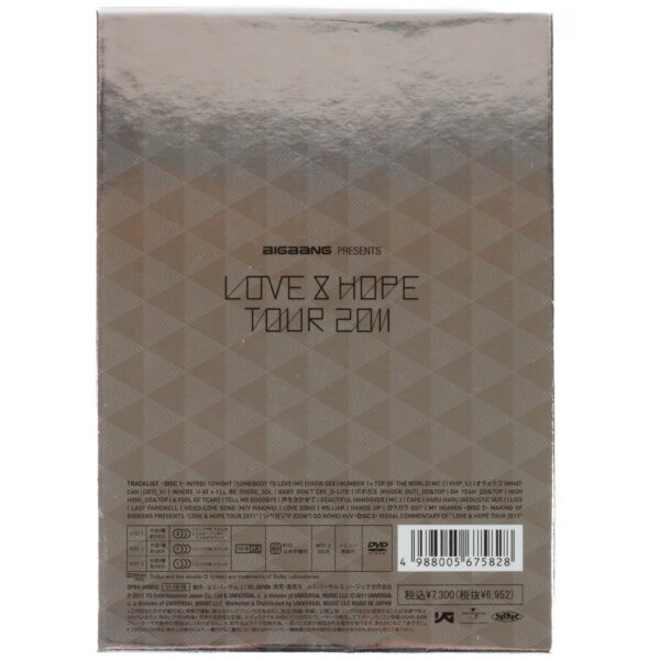 Bigbang - Love & Hope Tour 2011 DVD Set Japan