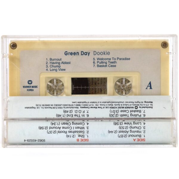 IMG_0297 Green Day - Dookie Album Korean Cassette Tape Korea 1st Pressing