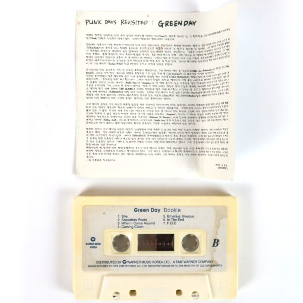 IMG_0299 Green Day - Dookie Album Korean Cassette Tape Korea 1st Pressing