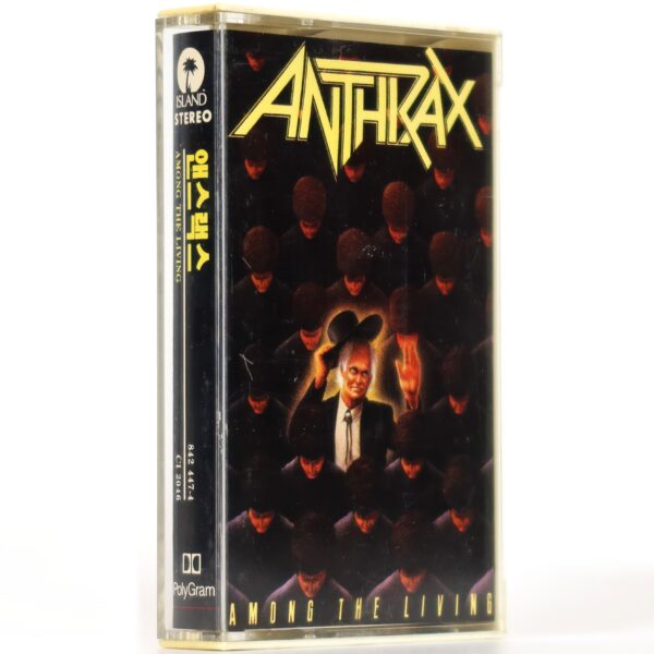 IMG_0302 Anthrax - Among The Living Album Korean Cassette Tape Korea