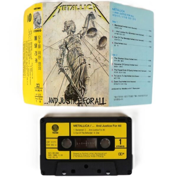 IMG_0309 Metallica - ...And Justice For All Korean Cassette Album Korea