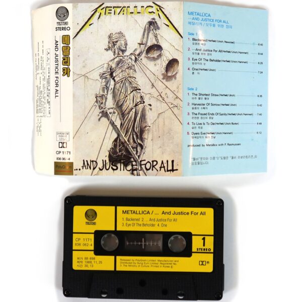 IMG_0313 Metallica - ...And Justice For All Korean Cassette Album Korea 2