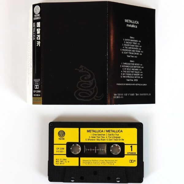 IMG_0328 Metallica - The Black Album Korean Cassette Album Korea