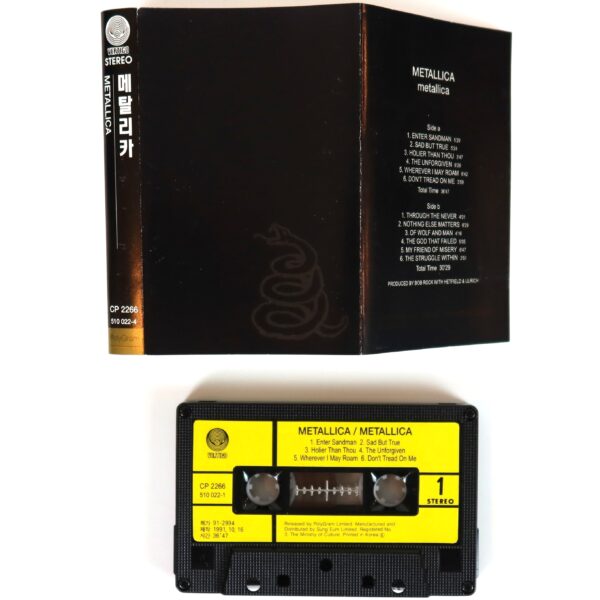 IMG_0338 Metallica - The Black Album Korean Cassette Album Korea 3