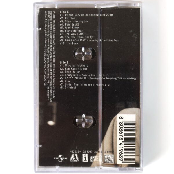 IMG_0370 Eminem - The Marshall Mathers LP Album Korean Cassette Tape Korea
