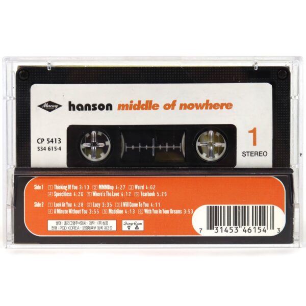 Hanson - Middle Of Nowhere Korean Cassette Tape Korea