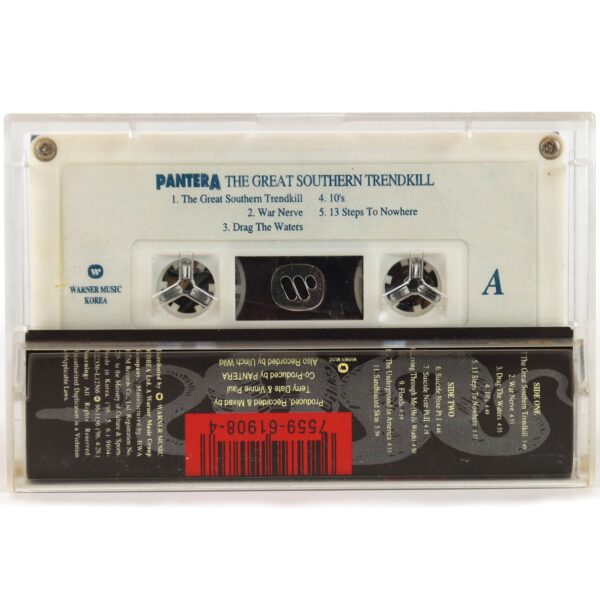 Pantera - The Great Southern Trendkill Album Korean Cassette Tape Korea